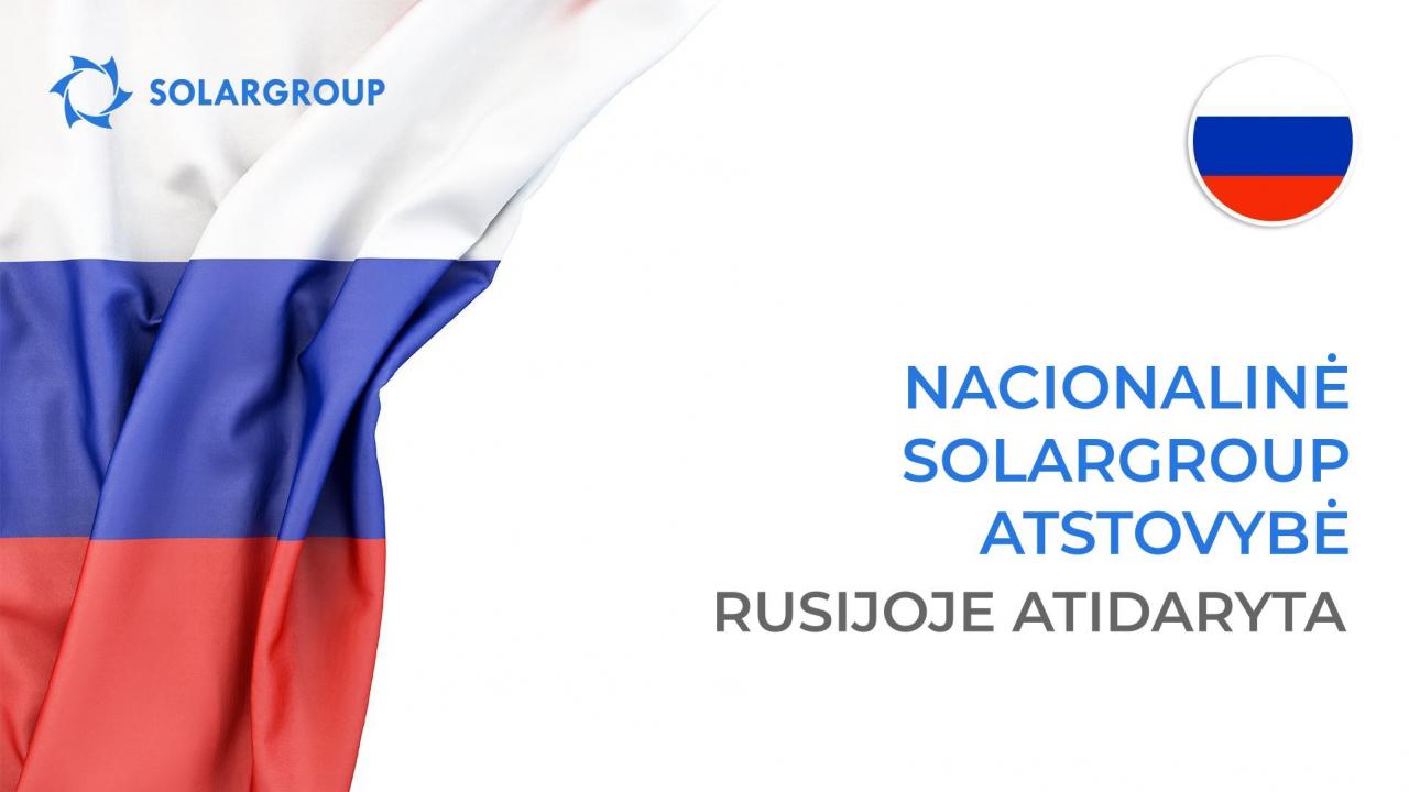 Atidaryta nacionalinė SOLARGROUP atstovybė Rusijoje