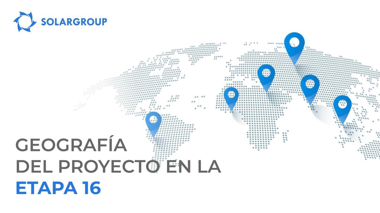 Abrimos nuevas regiones: geografía del proyecto en la etapa 16