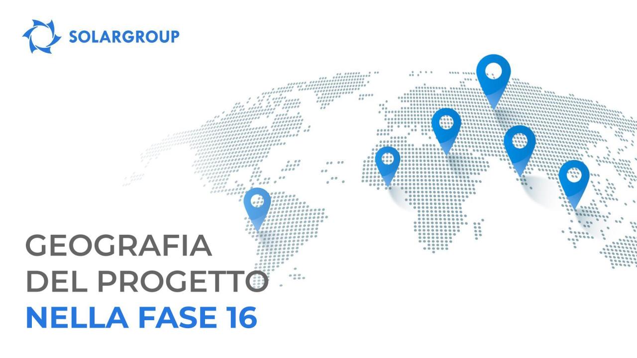 Apriamo nuove regioni: la geografia del progetto nella fase 16