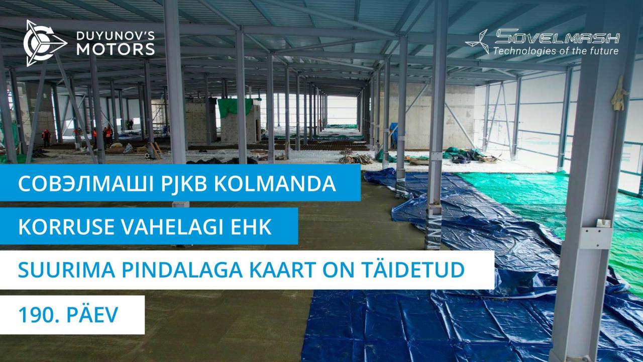 Совэлмашi PJKB kolmanda korruse vahelagi ehk suurima pindalaga kaart on täidetud | 190. päev