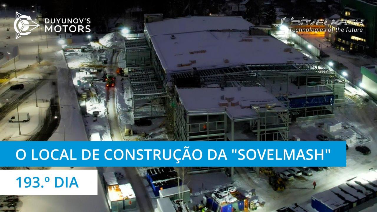 A betonagem da "parcela" subsequente das lajes entre pisos do terceiro andar do departamento D&E da "Sovelmash" | 193.º dia