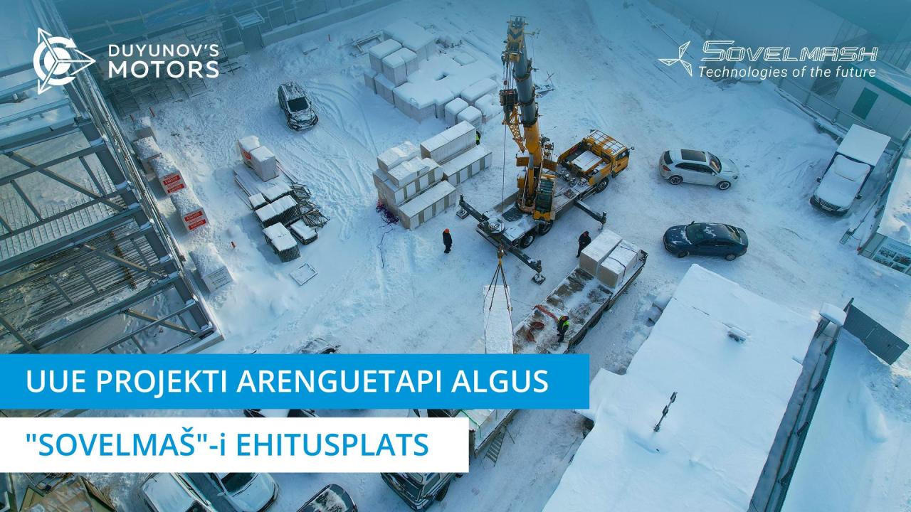 Uue projekti arenguetapi algus. PKTB "Sovelmaš!" ehitusplats.