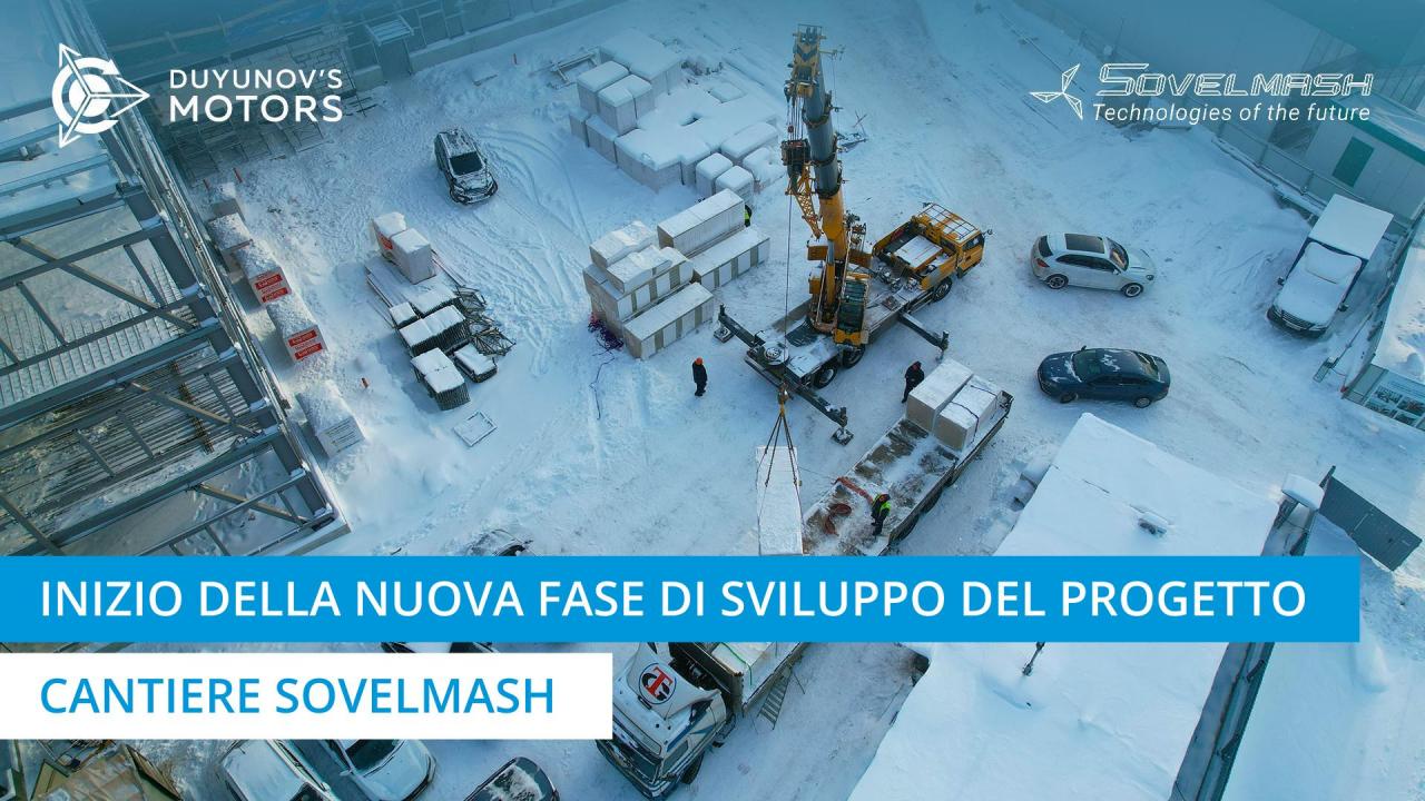 Inizio della nuova fase nello sviluppo del progetto | Cantiere dell'ufficio di progettazione Sovelmash