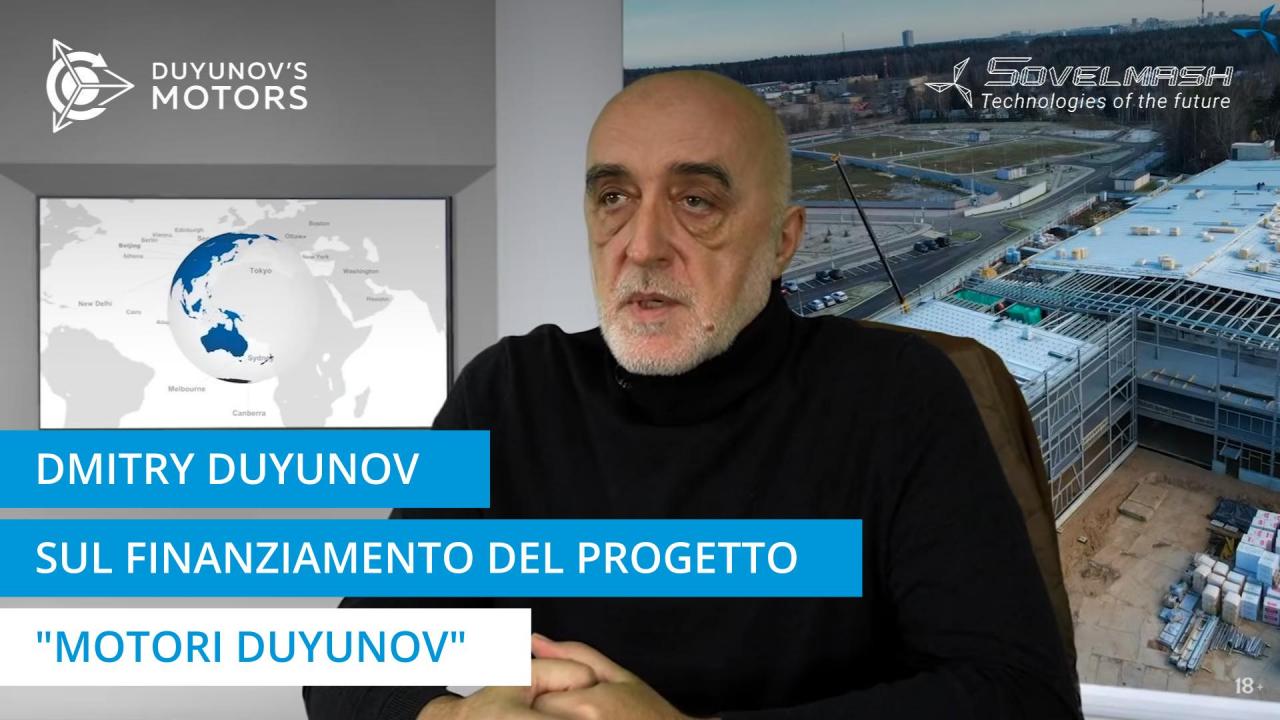 Dmitry Duyunov sul finanziamento del progetto