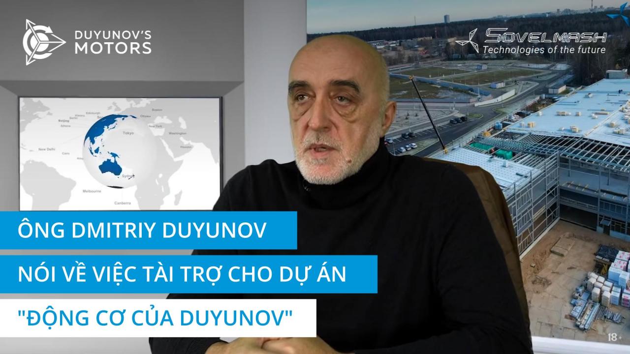 Dmitriy Duyunov nói về việc tài trợ cho dự án